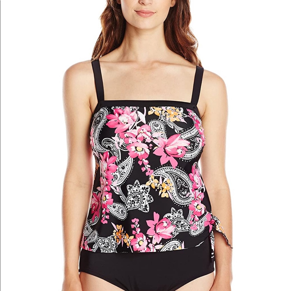 Maxine of Hollywood Slimming Bandeau Tankini Swim